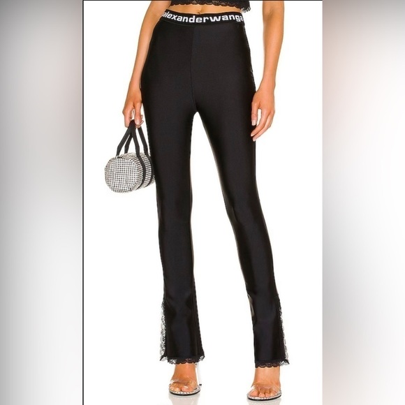 Alexander Wang Lace Slit Hem Pants - Picture 2 of 8
